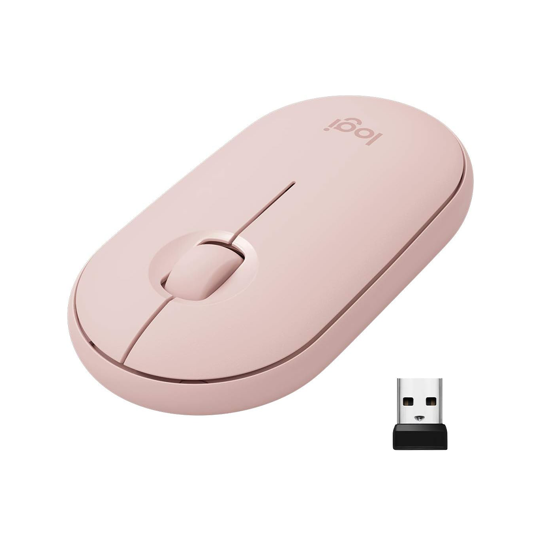 Logitech Pebble Wireless Mouse M350 - Rose in Qatar Logitech Pebble Wireless Mouse M350 - Rose in Qatar
